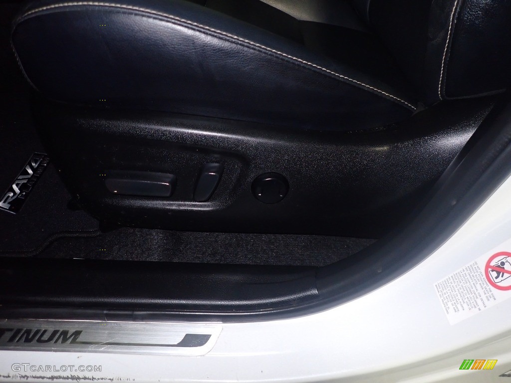 2017 RAV4 Platinum - Blizzard Pearl White / Black photo #27