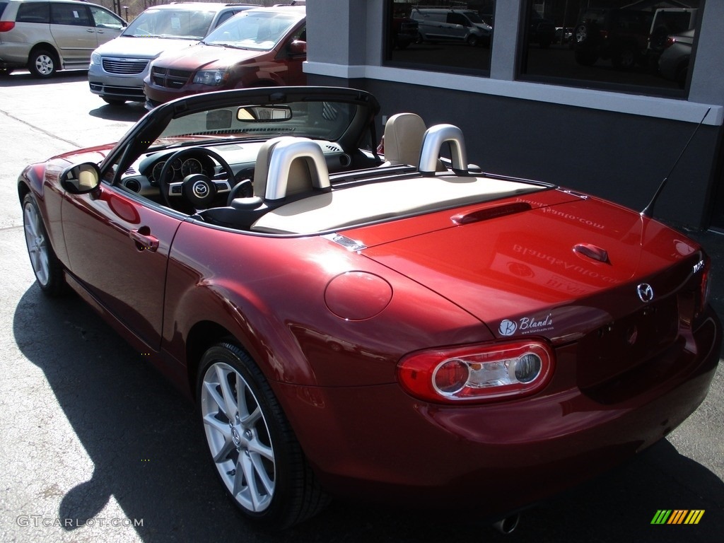 2012 MX-5 Miata Grand Touring Roadster - Copper Red Mica / Dune Beige photo #8