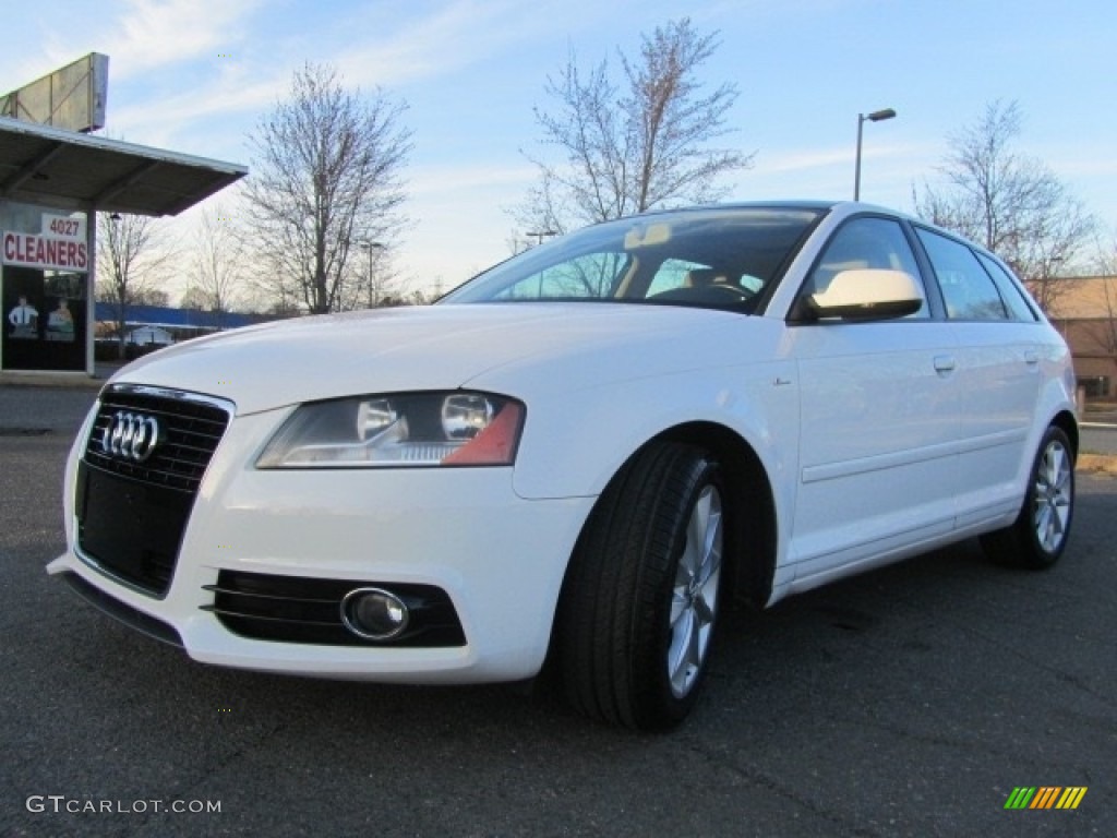 2012 A3 2.0T - Ibis White / Luxor Beige photo #6
