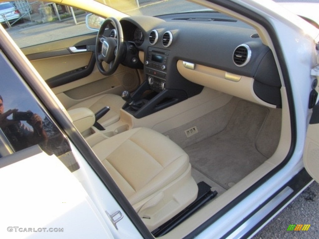 2012 A3 2.0T - Ibis White / Luxor Beige photo #21