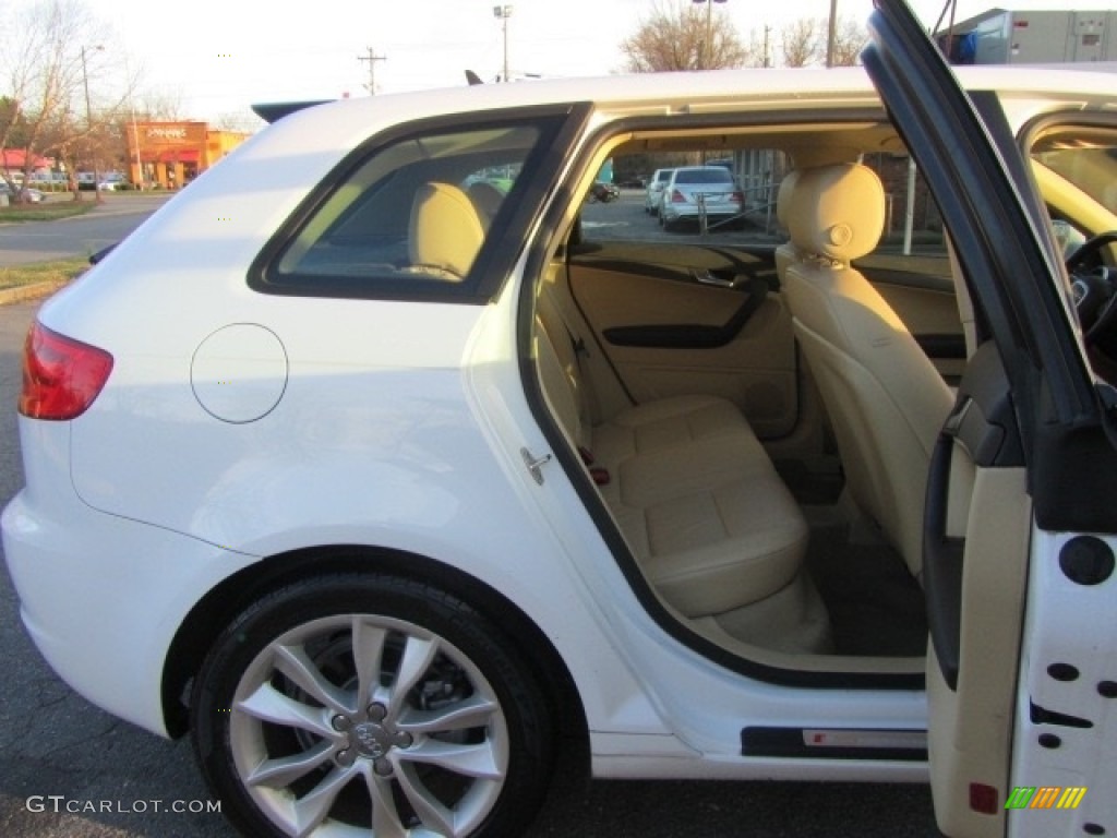 2012 A3 2.0T - Ibis White / Luxor Beige photo #25