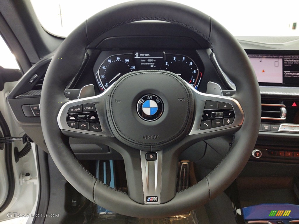 2021 BMW 2 Series M235 xDrive Grand Coupe Magma Red Steering Wheel Photo #141296809