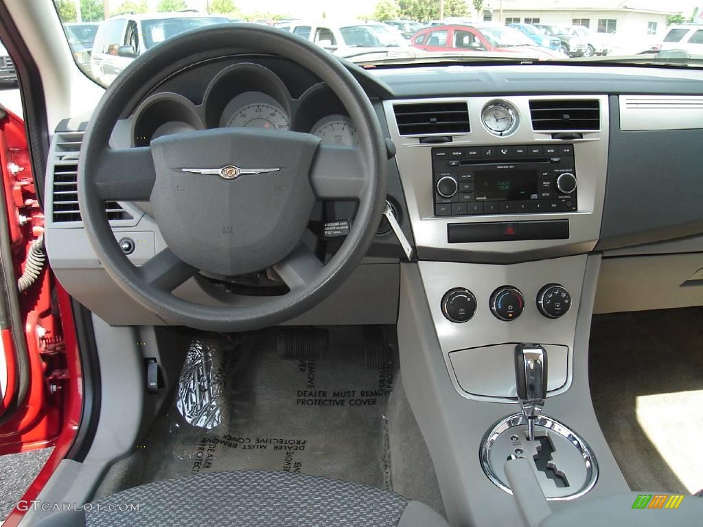 2008 Sebring LX Sedan - Inferno Red Crystal Pearl / Dark Slate Gray/Light Slate Gray photo #16