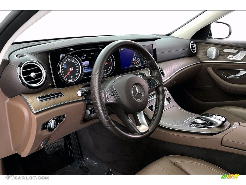 2018 Mercedes-Benz E 300 Sedan Nut Brown/Black Dashboard Photo #141299889