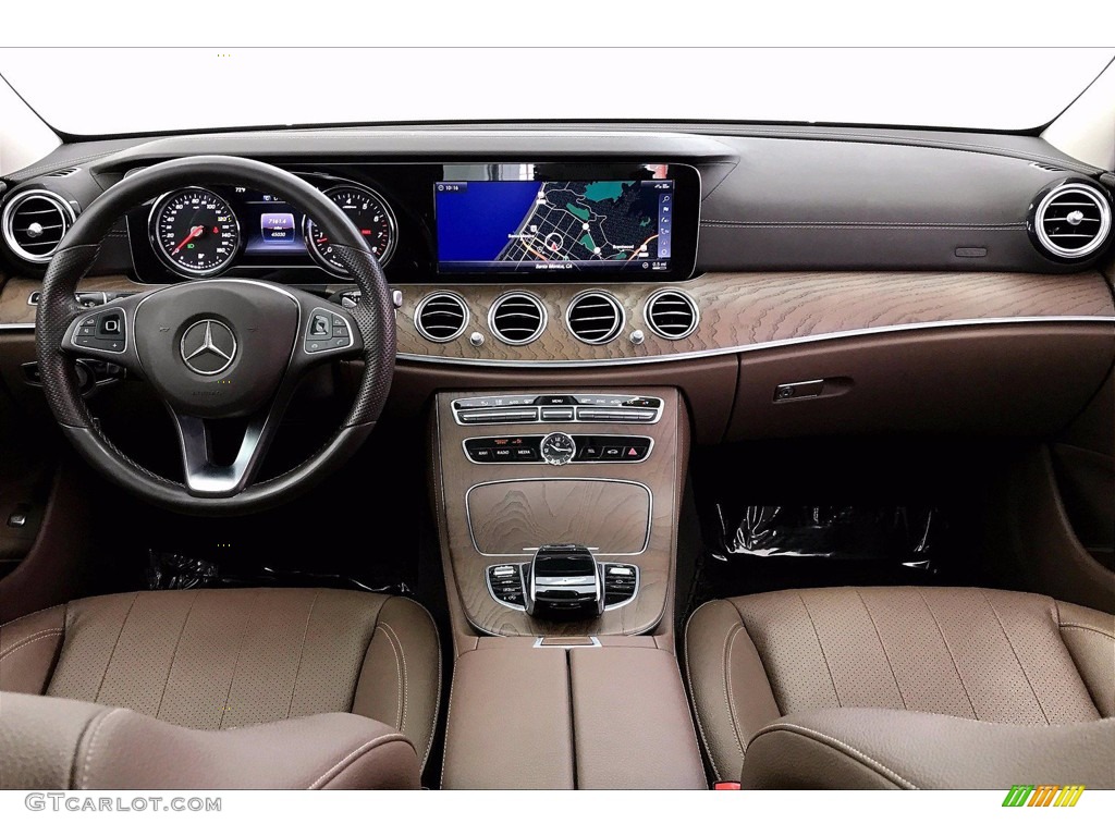 2018 Mercedes-Benz E 300 Sedan Nut Brown/Black Dashboard Photo #141299913