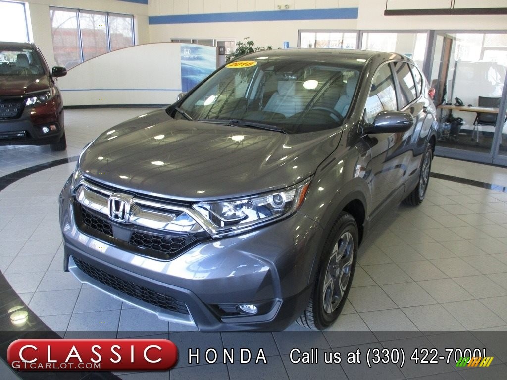 2018 CR-V EX AWD - Modern Steel Metallic / Gray photo #1