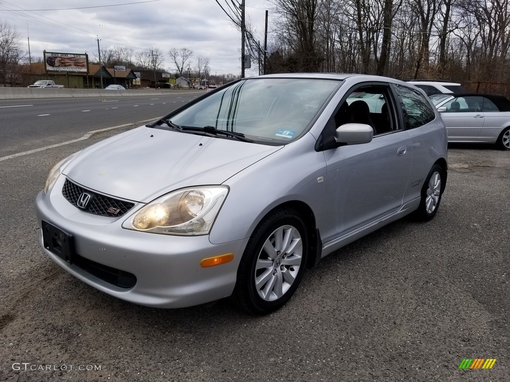 Satin Silver Metallic 2004 Honda Civic Si Coupe Exterior Photo #141301602