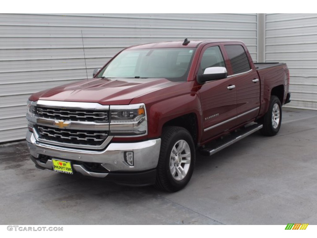 2016 Silverado 1500 LTZ Crew Cab 4x4 - Siren Red Tintcoat / Cocoa/Dune photo #4