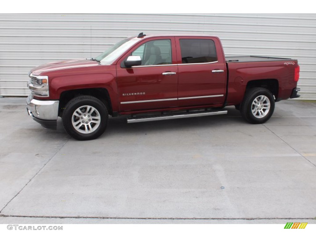 2016 Silverado 1500 LTZ Crew Cab 4x4 - Siren Red Tintcoat / Cocoa/Dune photo #5