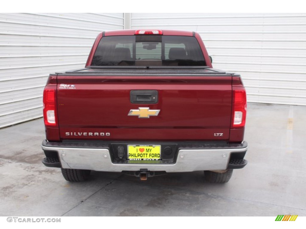 2016 Silverado 1500 LTZ Crew Cab 4x4 - Siren Red Tintcoat / Cocoa/Dune photo #7