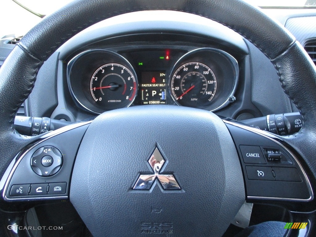 2017 Mitsubishi Outlander Sport ES AWC Gray Steering Wheel Photo #141301989
