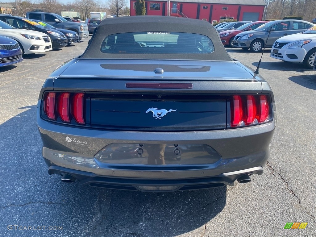 2019 Mustang EcoBoost Premium Convertible - Magnetic / Ebony photo #7