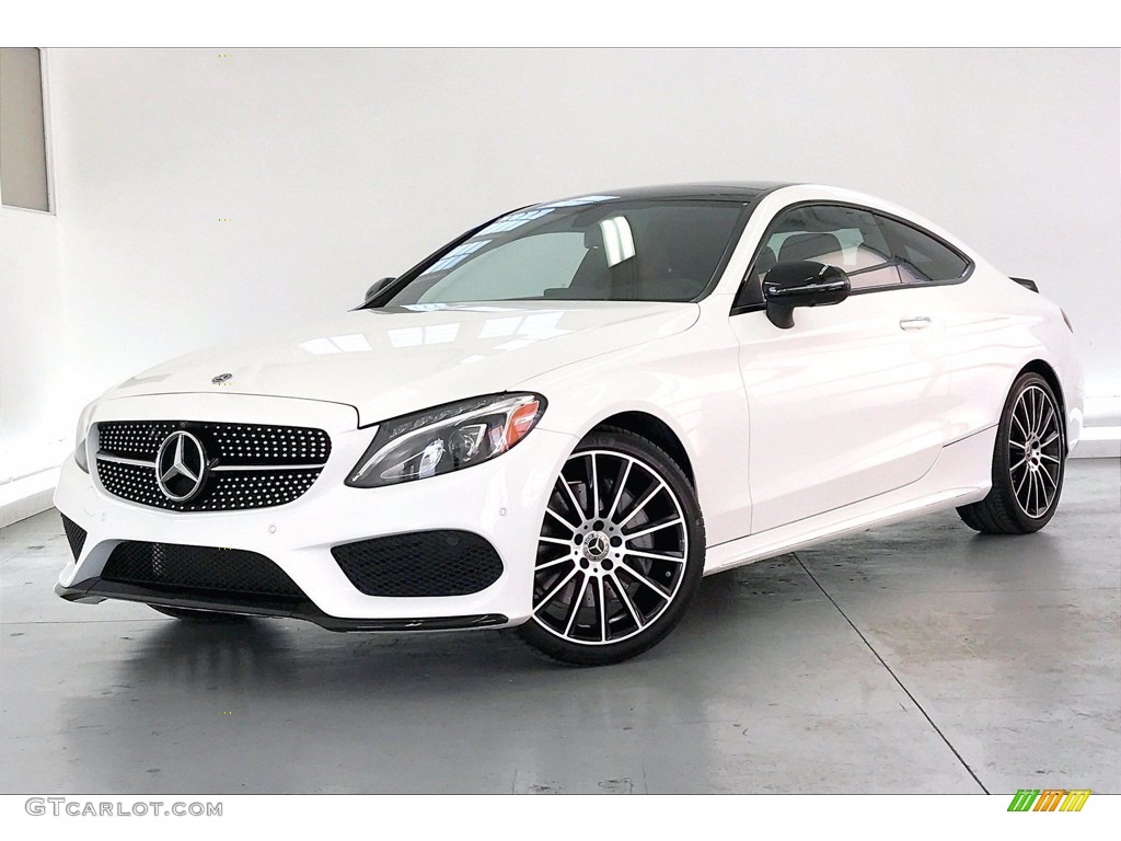 Polar White 2018 Mercedes-Benz C 300 Coupe Exterior Photo #141304221