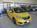 2018 Helios Yellow Pearl Honda Fit EX  photo #3