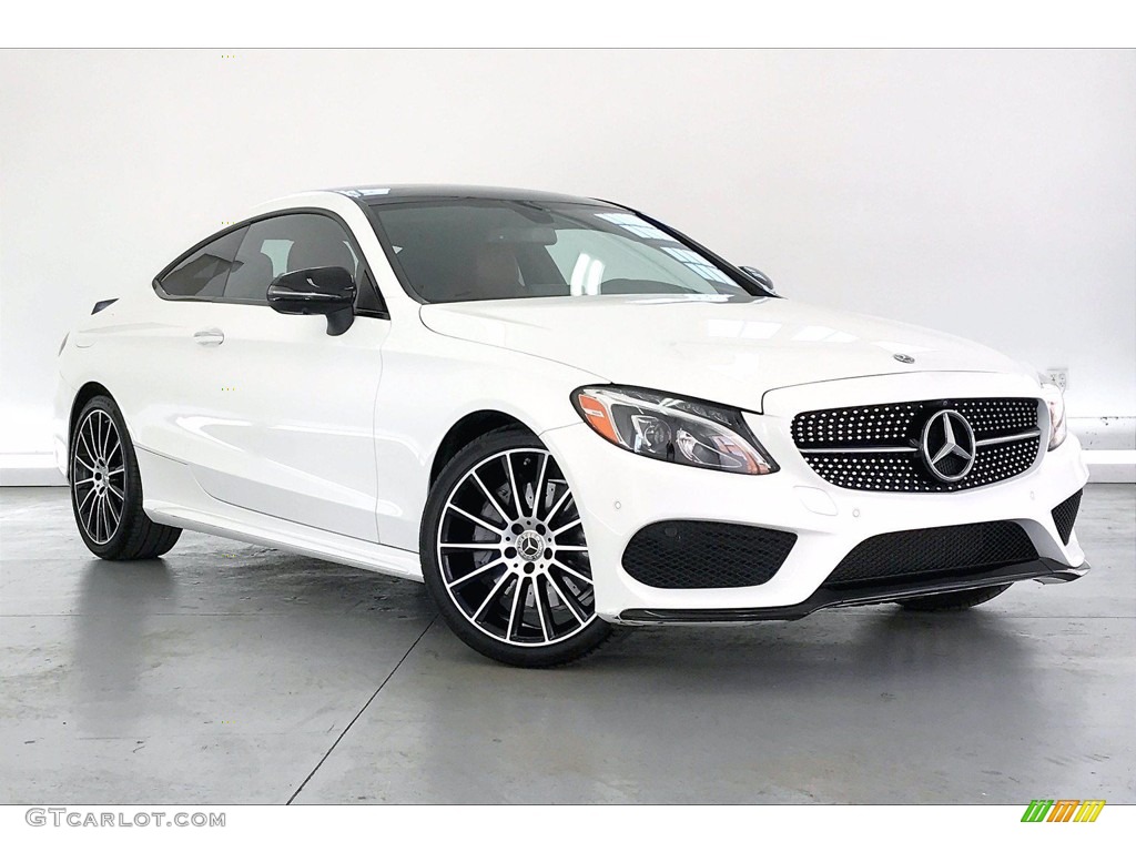 Polar White 2018 Mercedes-Benz C 300 Coupe Exterior Photo #141304527