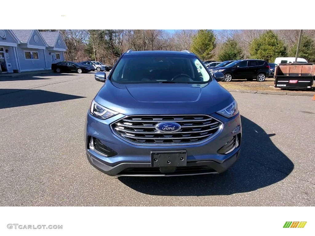 2019 Edge SEL AWD - Blue Metallic / Ebony photo #2
