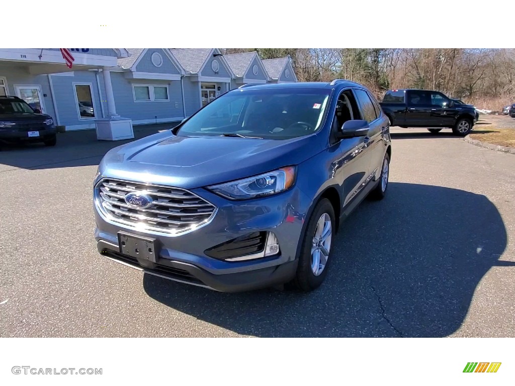 2019 Edge SEL AWD - Blue Metallic / Ebony photo #3