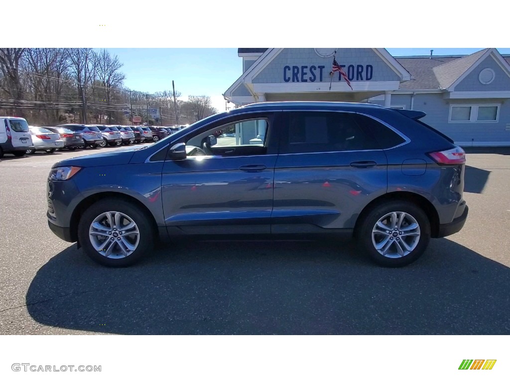 2019 Edge SEL AWD - Blue Metallic / Ebony photo #4