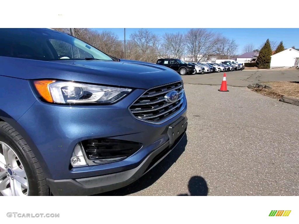 2019 Edge SEL AWD - Blue Metallic / Ebony photo #27