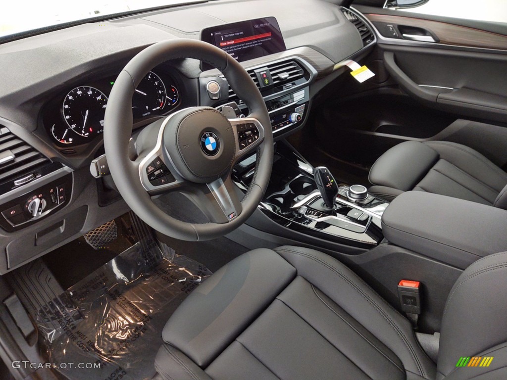 Black Interior 2021 BMW X3 sDrive30i Photo #141306864