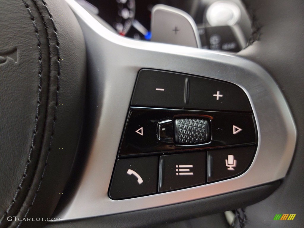 2021 BMW X3 sDrive30i Black Steering Wheel Photo #141306981