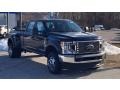 2021 Antimatter Blue Ford F350 Super Duty XLT Crew Cab 4x4  photo #2