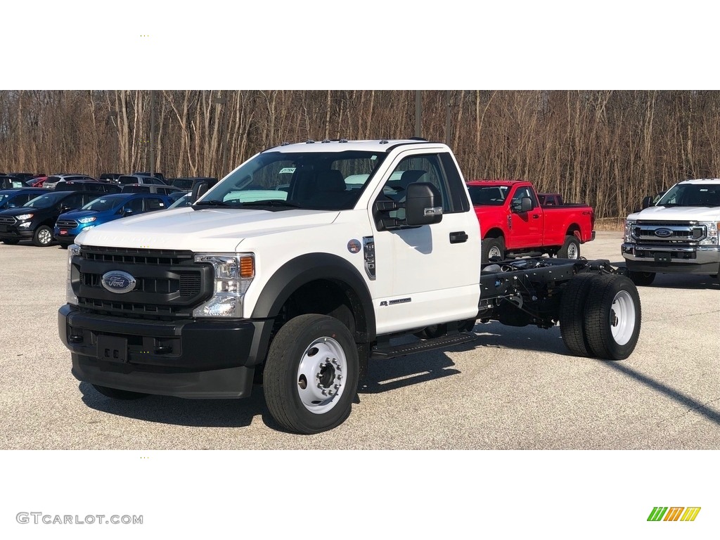 Oxford White 2020 Ford F550 Super Duty XL Regular Cab Chassis Exterior Photo #141307908