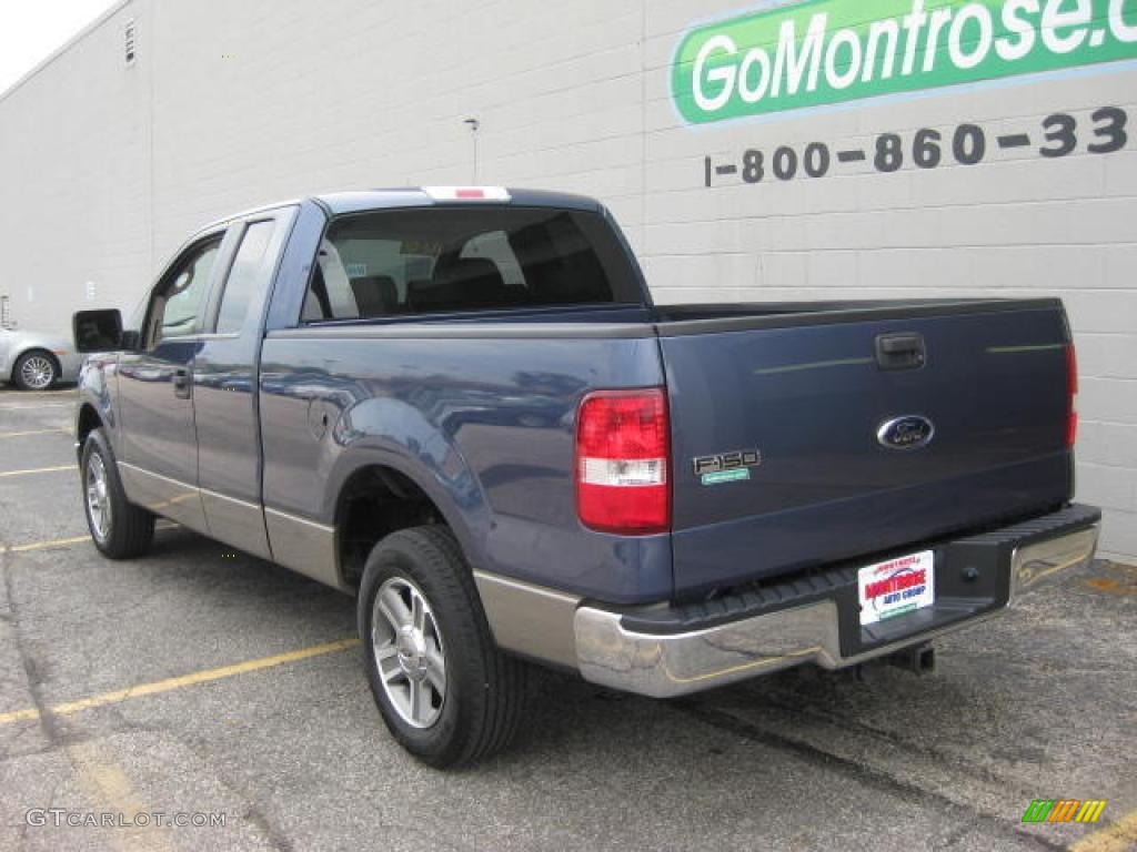2006 F150 XLT SuperCab - Medium Wedgewood Blue Metallic / Tan photo #5