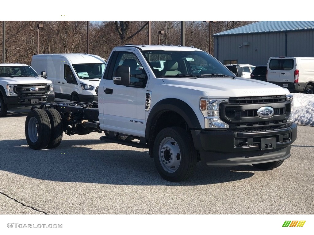Oxford White 2020 Ford F550 Super Duty XL Regular Cab Chassis Exterior Photo #141307983