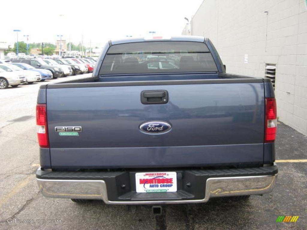 2006 F150 XLT SuperCab - Medium Wedgewood Blue Metallic / Tan photo #6