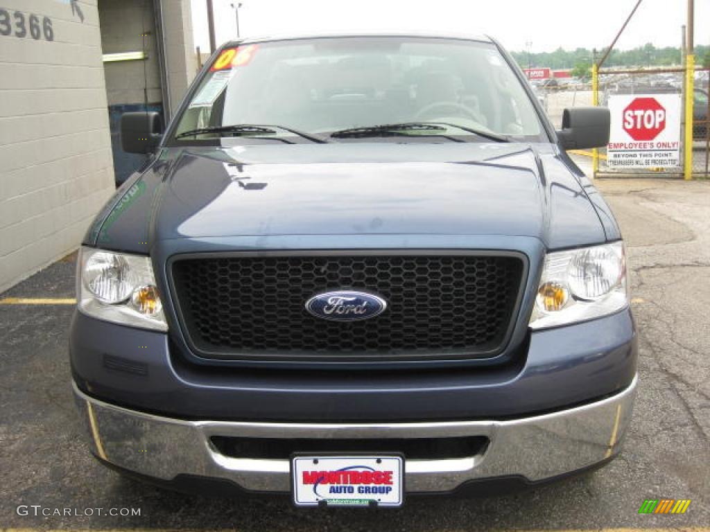 2006 F150 XLT SuperCab - Medium Wedgewood Blue Metallic / Tan photo #7