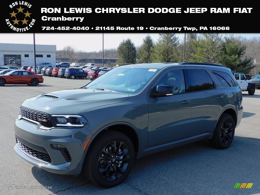 2021 Durango GT AWD - Destroyer Gray / Black photo #1