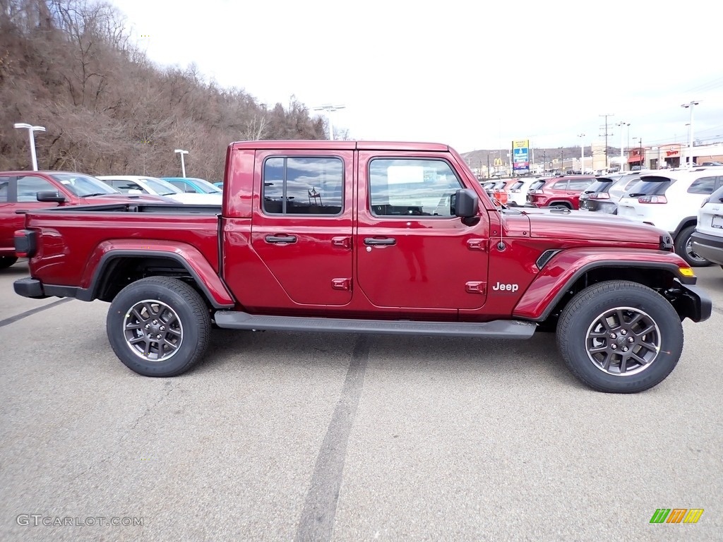 Snazzberry Pearl 2021 Jeep Gladiator Overland 4x4 Exterior Photo #141310767