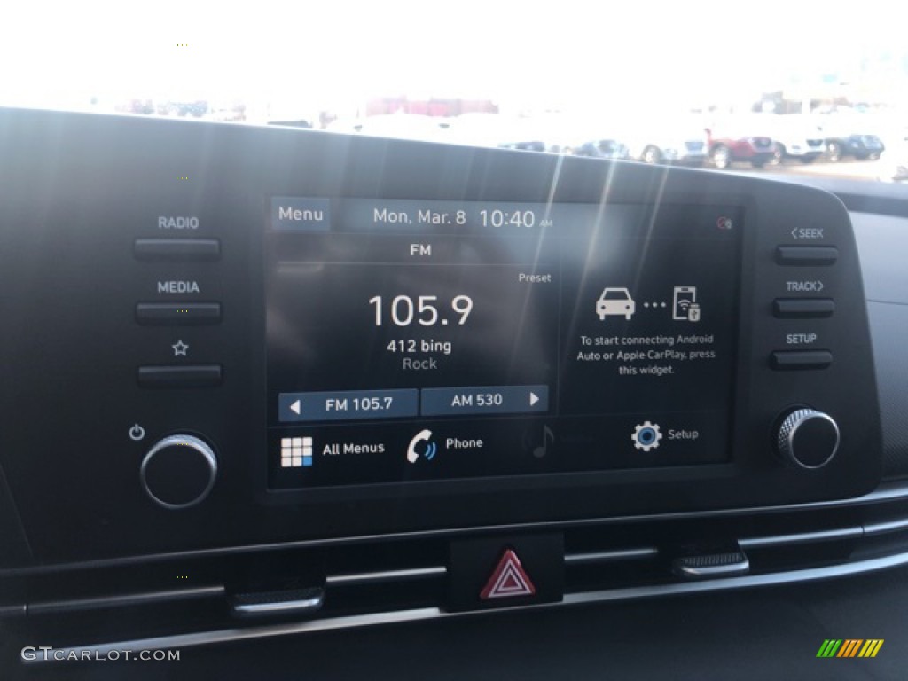2021 Elantra SEL - Portofino Gray / Black photo #7