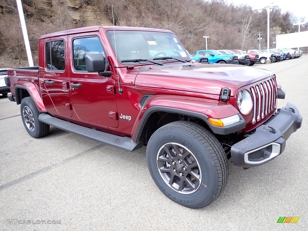 Snazzberry Pearl 2021 Jeep Gladiator Overland 4x4 Exterior Photo #141310797