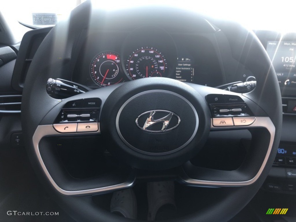 2021 Elantra SEL - Portofino Gray / Black photo #10