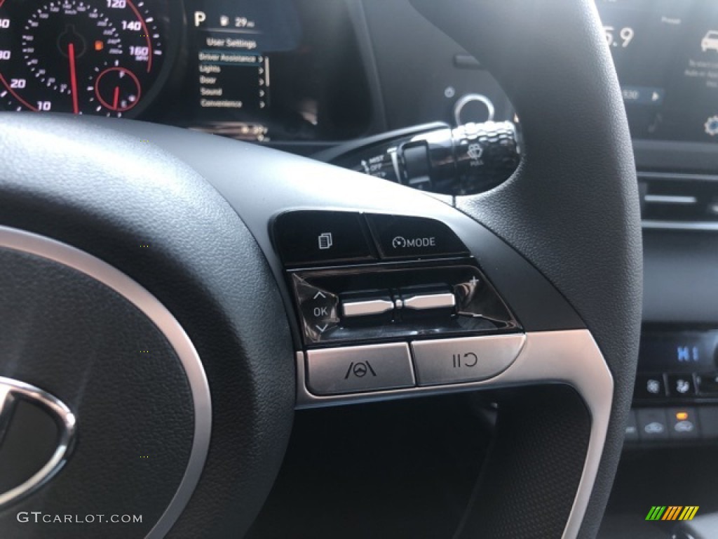 2021 Elantra SEL - Portofino Gray / Black photo #12