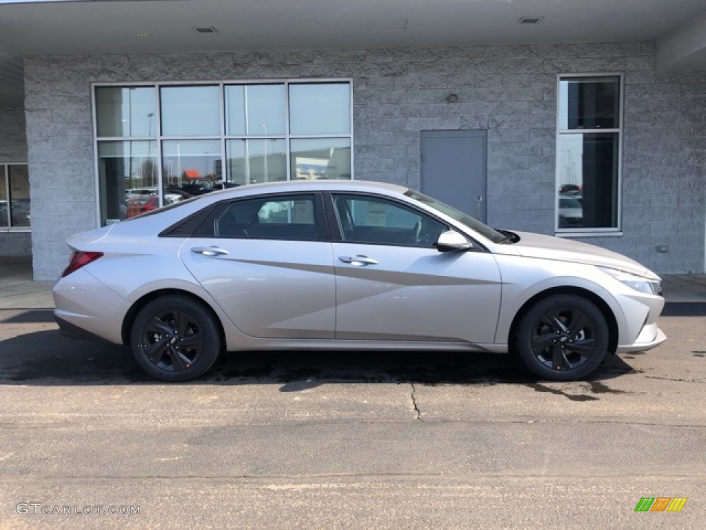 2021 Elantra SEL - Shimmering Silver Pearl / Black photo #2