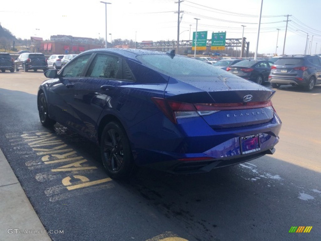 2021 Elantra SEL - Intense Blue / Black photo #3