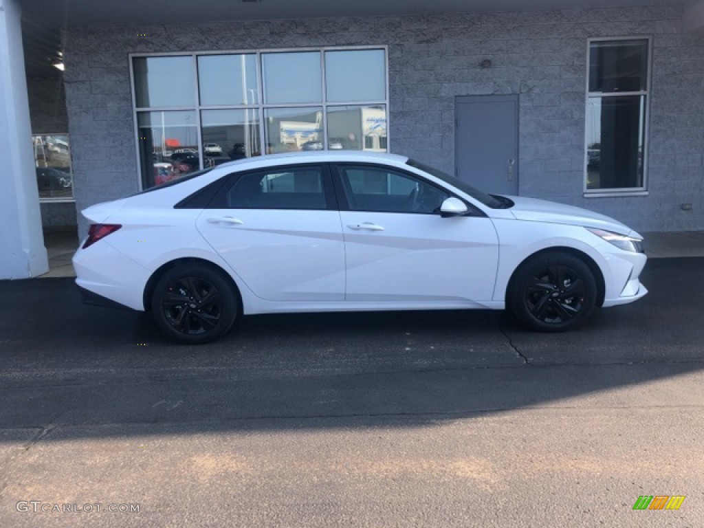 2021 Elantra SEL - Quartz White / Medium Gray photo #2