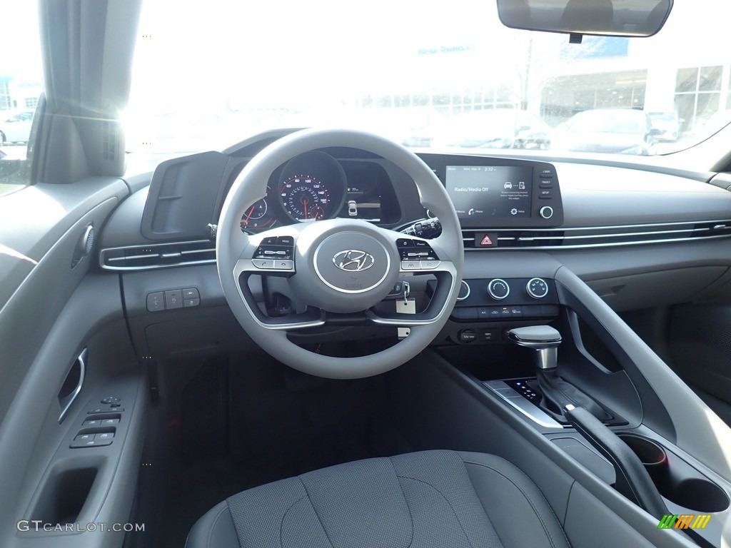2021 Elantra SE - Portofino Gray / Medium Gray photo #9