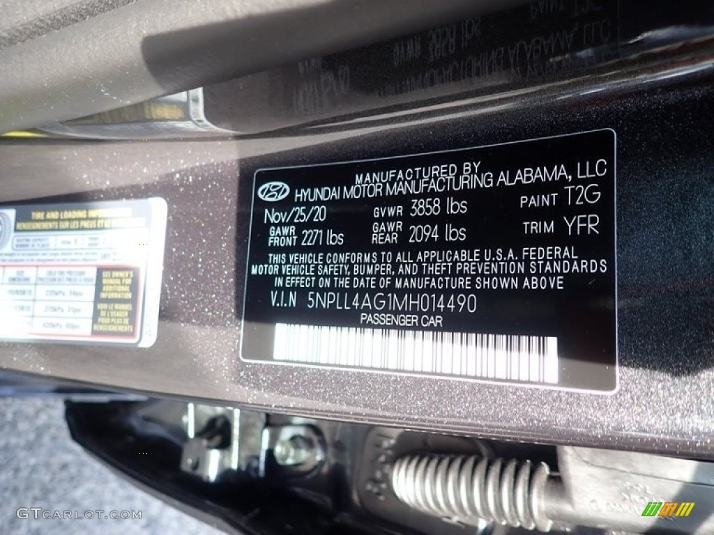 2021 Elantra SE - Portofino Gray / Medium Gray photo #12