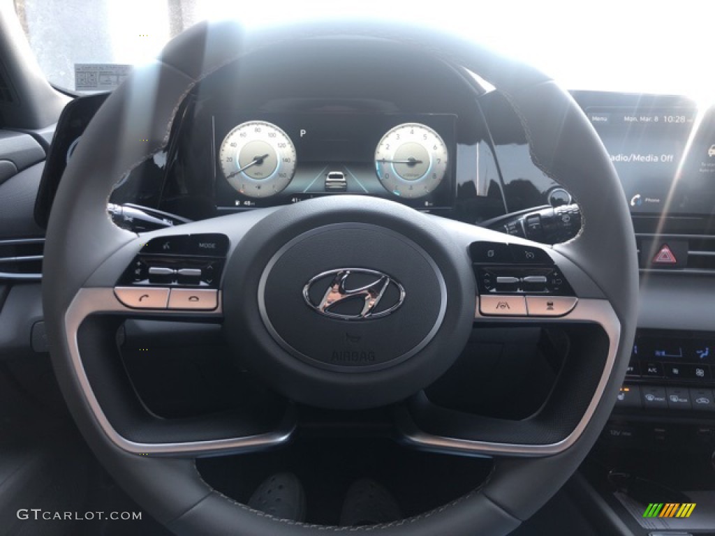 2021 Elantra SEL - Quartz White / Medium Gray photo #9