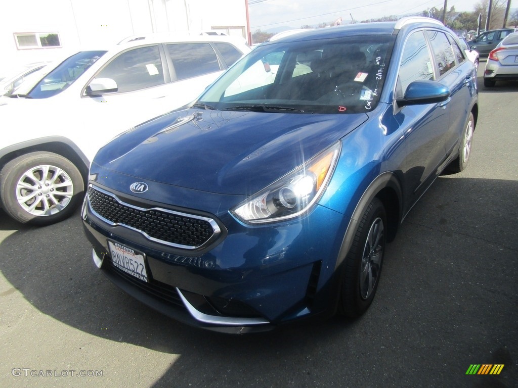 2019 Niro LX Hybrid - Deep Cerulean Blue / Black photo #3
