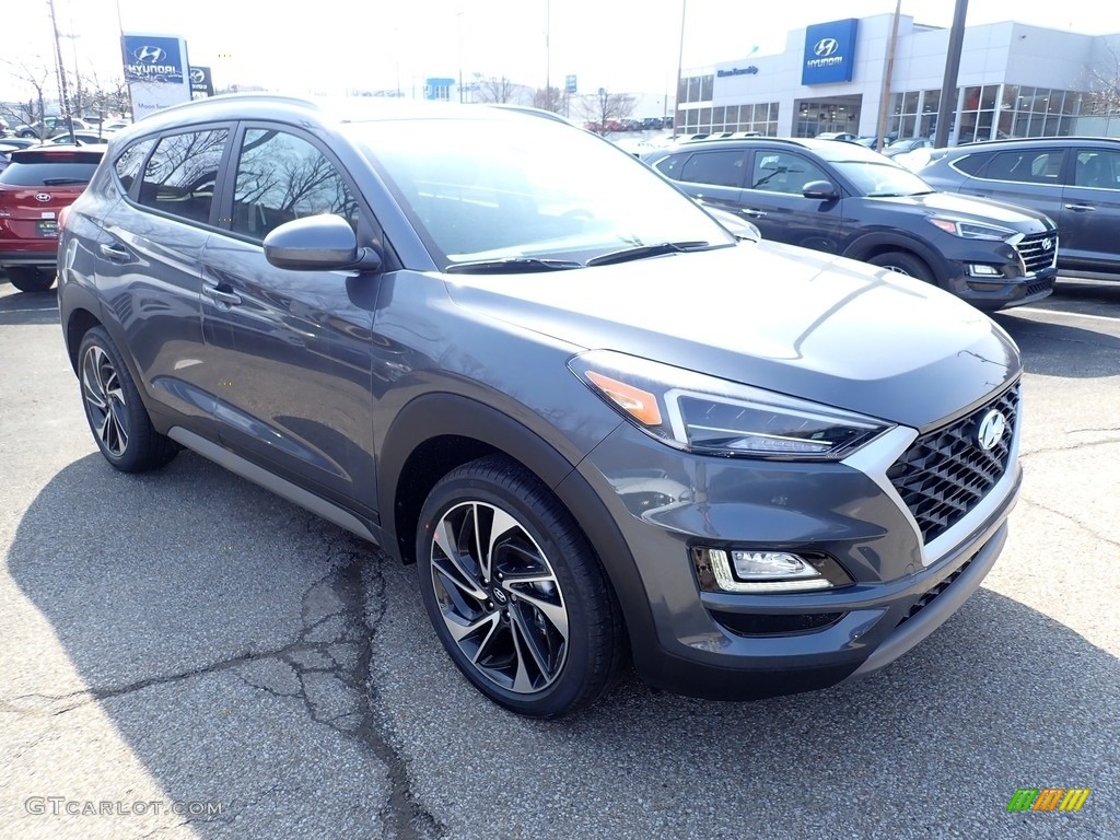 2021 Tucson Sport AWD - Coliseum Gray Metallic / Black photo #3