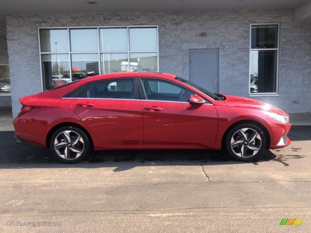 2021 Elantra SEL - Calypso Red / Black photo #2
