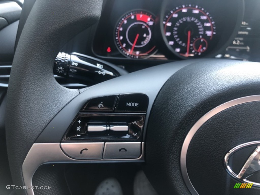 2021 Elantra SEL - Phantom Black / Black photo #10