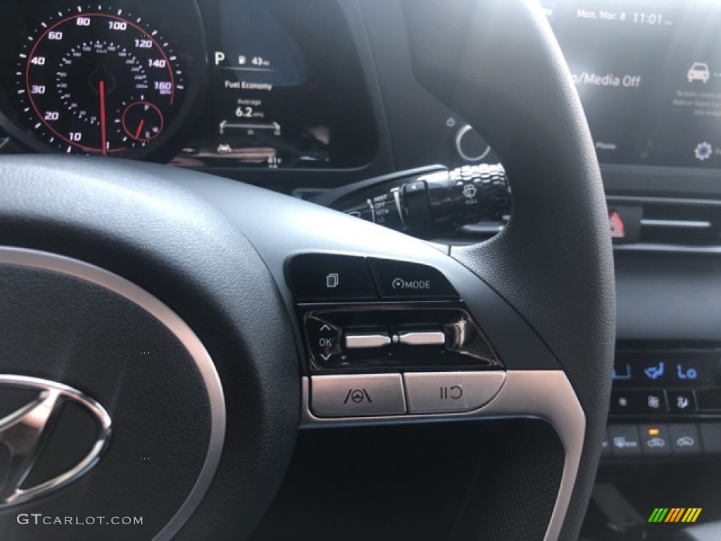 2021 Elantra SEL - Phantom Black / Black photo #11