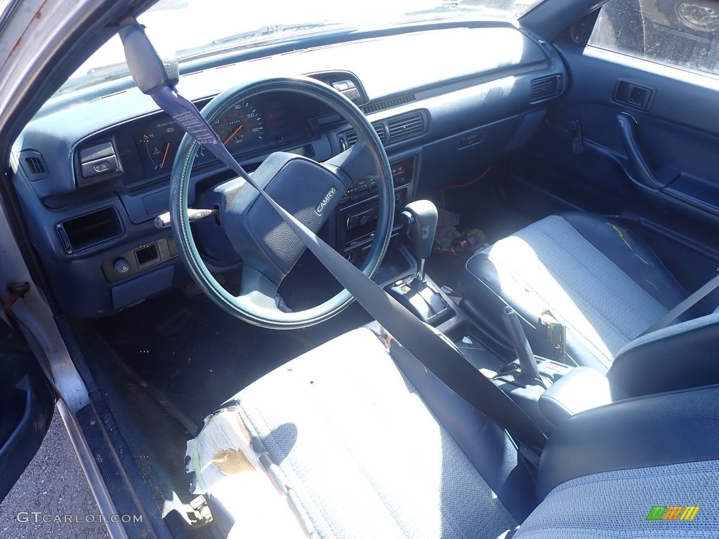 Blue Interior 1989 Toyota Camry Sedan Photo #141313044
