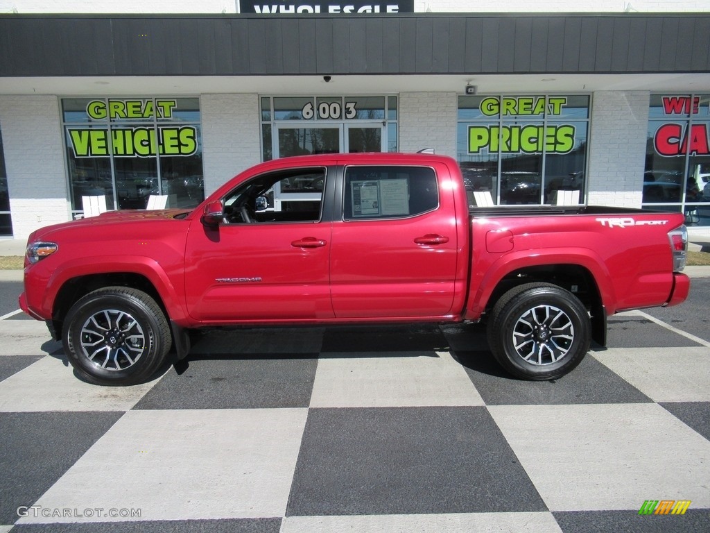 2020 Tacoma TRD Sport Double Cab 4x4 - Barcelona Red Metallic / TRD Cement/Black photo #1